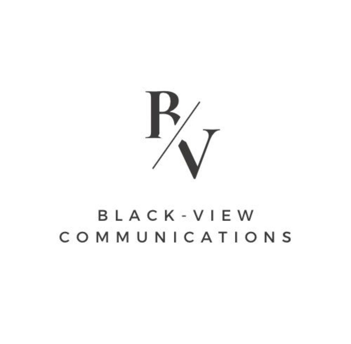 Black-View Communications Logo